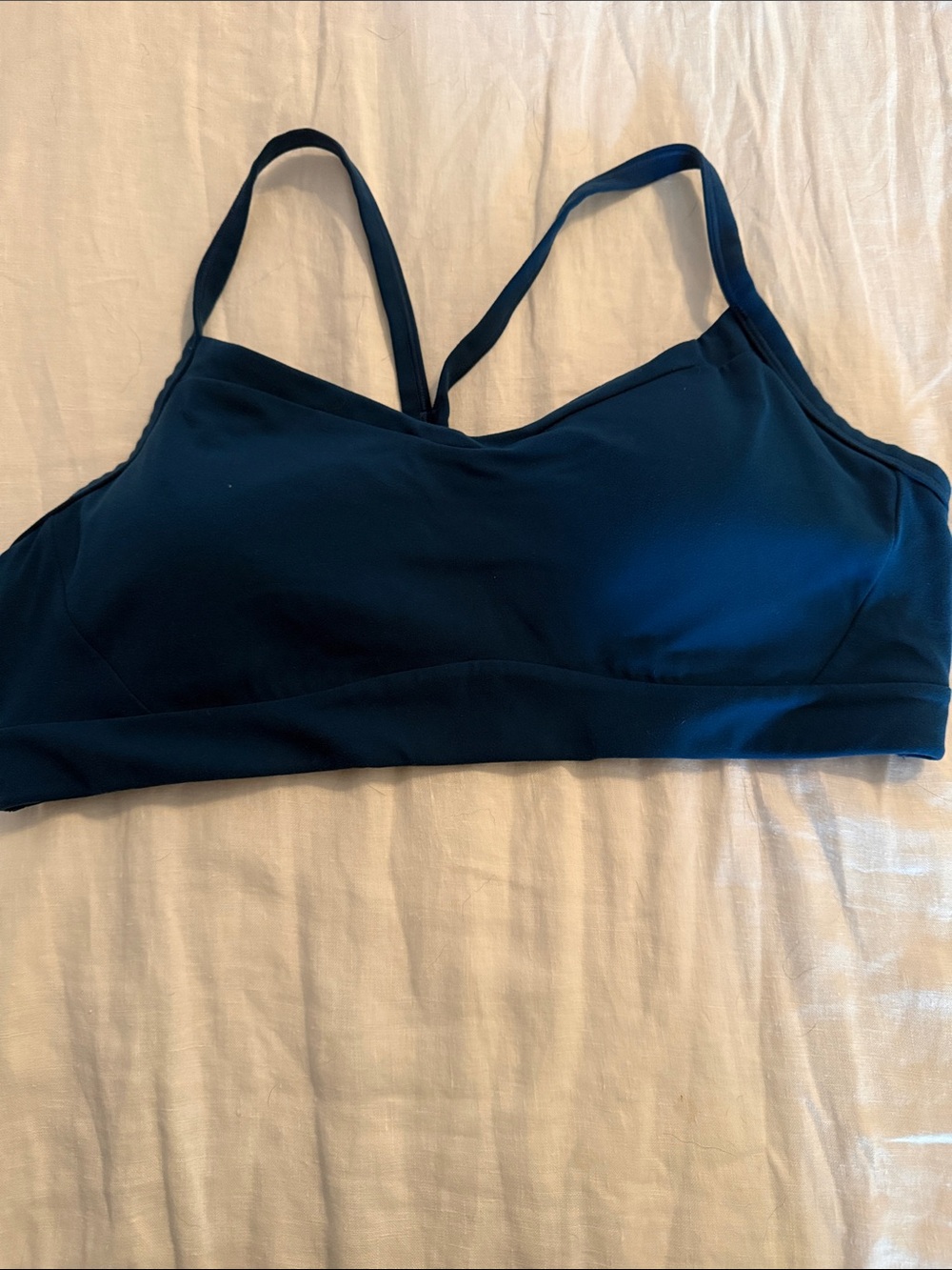 Athleta Navy Sports Bralette with Thin Straps
